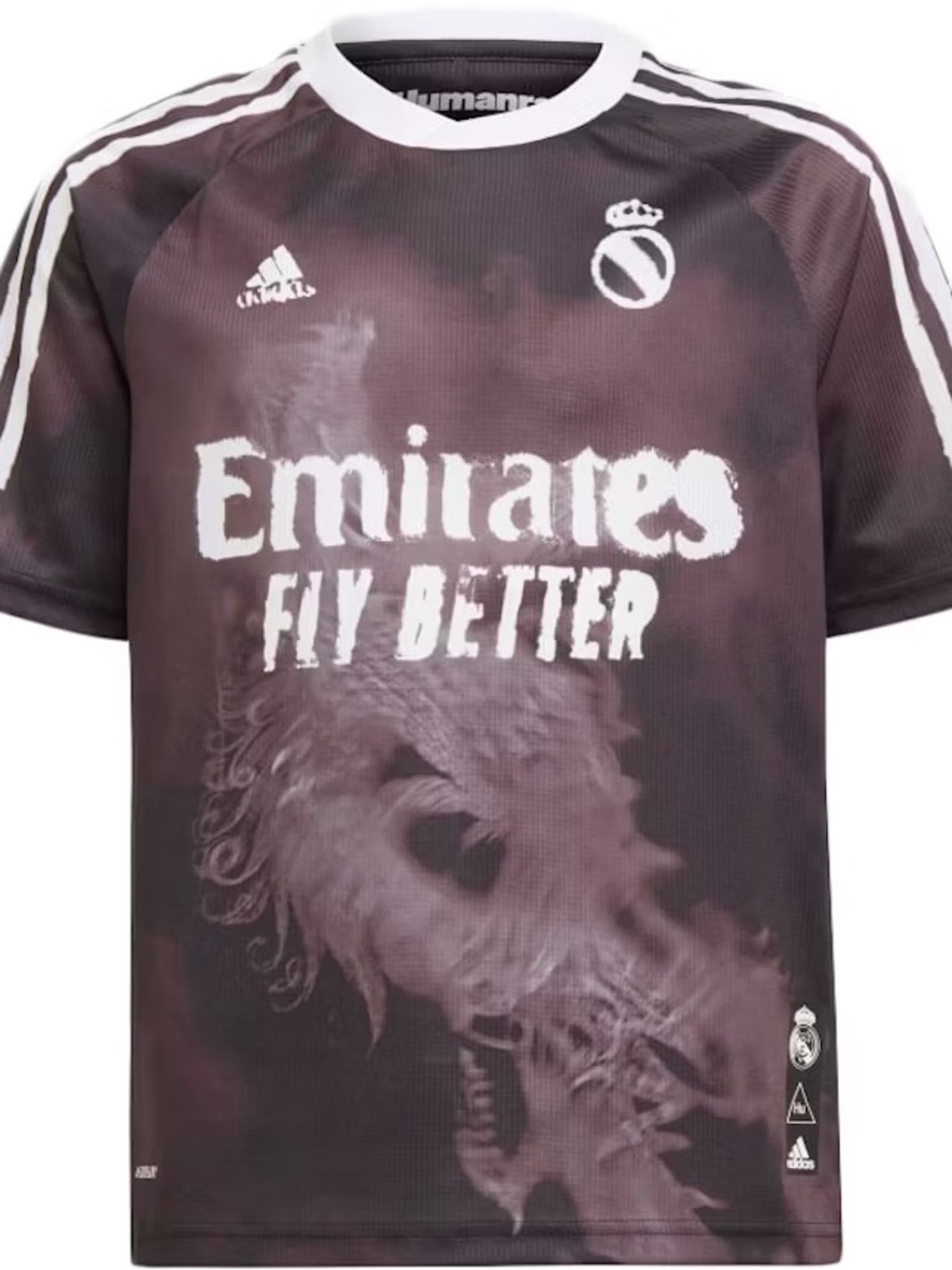 Real Madrid Human Race Kids Jersey GJ9107 Size Medium Pharrell